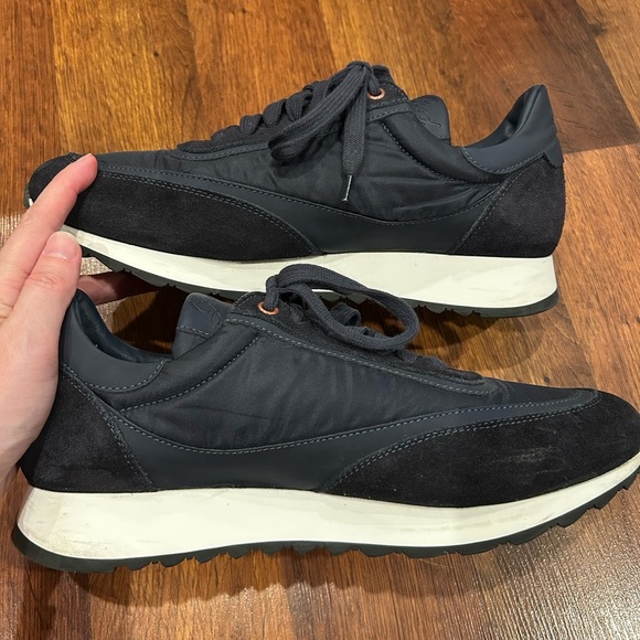 Good Man Brand Triumph Trainers Navy Blue Mens 9 Suede - Picture 5 of 10